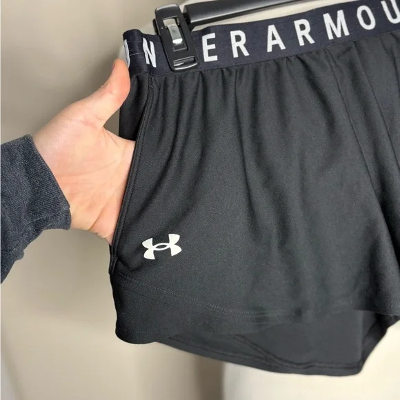 Under Armour Women's Athletic Black Shorts - Picture 2 of 6